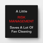 "A LIttle Risk Management" Plaques Fotoplaat (Voorkant)