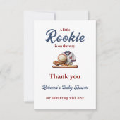 A Little Rookie On The Way beroemd gemaakt door Ba Bedankkaart (Voorkant)