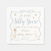 A Little Silly Goose Baby Shower  Servet (Voorkant)