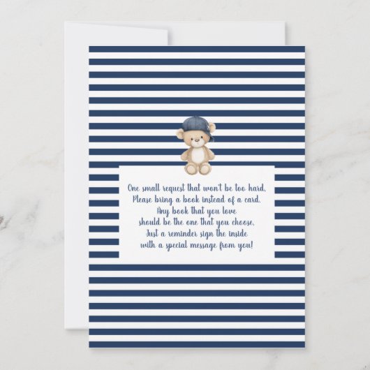 A Little Slugger Baseball Baby Shower Boy Kaart (Achterkant)