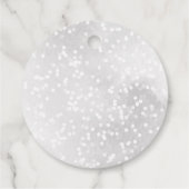 A Little Snowflake Baby Shower Dank Je Bedankjes Labels (Achterkant)
