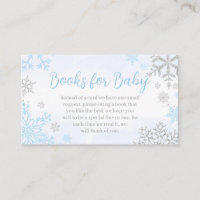 A Little Snowflake Blue Baby shower Boeken voor Ba