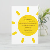 A Little Sonshine is op de weg Uitnodiging, Baby Kaart (Staand voorkant)