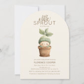 A Little Sprout Baby Shower Kaart (Voorkant)