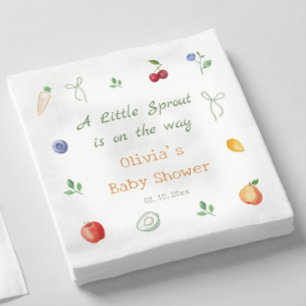 A Little Sprout Baby shower servetten