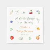 A Little Sprout Baby shower servetten (Voorkant)
