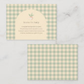 A Little Sprout is on the Way Baby Shower Informatiekaartje (Voorkant / Achterkant)