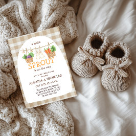 A Little Sprout Is On The Way  Baby Shower Kaart