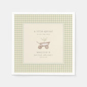 A Little Sprout is on the Way Baby Shower  Servet (Voorkant)