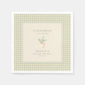 A Little Sprout is on the Way Baby Shower Servet (Voorkant)