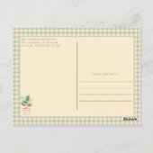 🌱A Little Sprout is op de weg Baby shower Briefkaart (Achterkant)