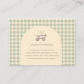 A Little Sprout is op de weg Baby shower Informatiekaartje (Voorkant)