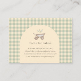 A Little Sprout is op de weg Baby shower Informatiekaartje