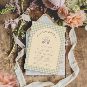 A Little Sprout is op de weg Baby shower Kaart
