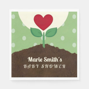 A Little Sprout is op de weg Baby shower Servet