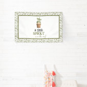 A Little Sprout on the Way Baby Shower Banner (Insitu)