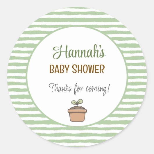 A Little Sprout on the Way Sticker (Voorkant)