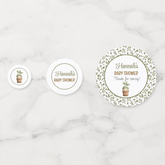 A Little Sprout on the Way Table Confetti (Voorkanten)