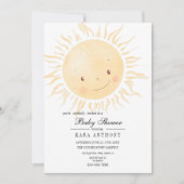 A Little Sunshine Baby Shower Uitnodiging (Voorkant)