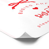 A Little Sweetheart Babies are sweet coquette Bow Poster (Hoek)