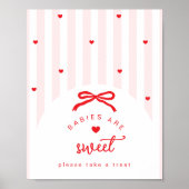 A Little Sweetheart Babies are sweet coquette Bow Poster (Voorkant)