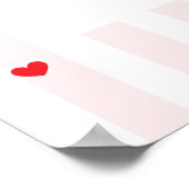 A Little Sweetheart Baby Shower Bow Welcome Poster (Hoek)