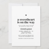 A Little Sweetheart Baby Shower Kaart (Voorkant)
