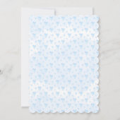 A little Sweetheart blue Truck Baby Shower Kaart (Achterkant)