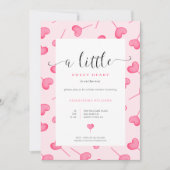 A Little Sweetheart Girl Baby shower Invitation Kaart (Voorkant)
