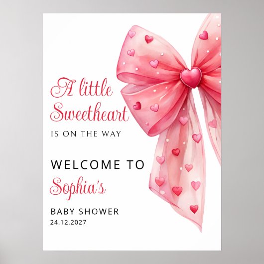A Little Sweetheart is onderweg naar Bow Baby Welc Poster (Voorkant)