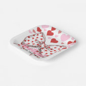 A Little Sweetheart is op de weg baby shower Papieren Bordje (Gebogen)