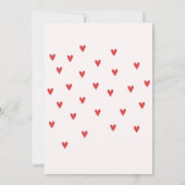 A little sweetheart Red Boy Baby shower  Kaart (Achterkant)