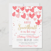 A Little Sweetheart Valentine Baby Is on her way  Kaart (Voorkant)