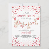A Little Sweetheart valentine's Baby Shower Kaart (Voorkant)