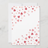 A Little Sweetheart valentine's Baby Shower Kaart (Achterkant)