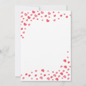 A  Little Sweetheart valentine's Baby Shower   Kaart (Achterkant)