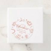 A Little Sweetheart Valentine's Day Baby Shower Bedankjes Labels (In situ)