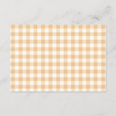 A Little Turkey Baby Shower Diaper Raffle Informatiekaartje (Achterkant)