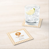 A Little Turkey Fall Baby Shower Thanksgiving Kartonnen Onderzetters (Insitu)