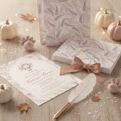 A Little Turkey is op weg naar het Baby shower Kaart