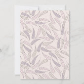 A Little Turkey is op weg naar het Baby shower Kaart (Achterkant)