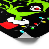 A Little Who Is Due Funny Christmas Pregnancy Anno Poster (Hoek)