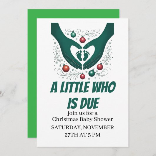  A Little Who Is Due  Kaart (Voorkant / Achterkant)