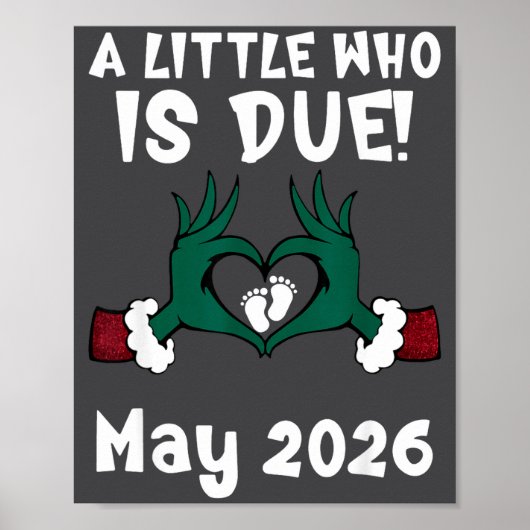 A Little Who Is Due May 2026 Funny Quote  Poster (Voorkant)
