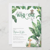 A Little Wild One is onderweg naar het Safari Baby Kaart (Voorkant)