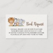 A Little Wild One Safari Animals Baby Shower Informatiekaartje (Voorkant)