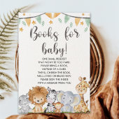 A Little Wild One Safari Animals Baby Shower Informatiekaartje