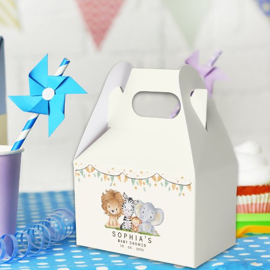 A Little Wild One Safari Animals Bedankdoosjes