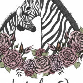 A Little Wild One Soft Gothic Zebra Baby Shower Kaart