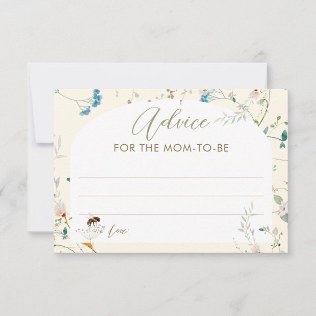 A little Wildflower Baby Shower Advice for Mom  (Voorkant)